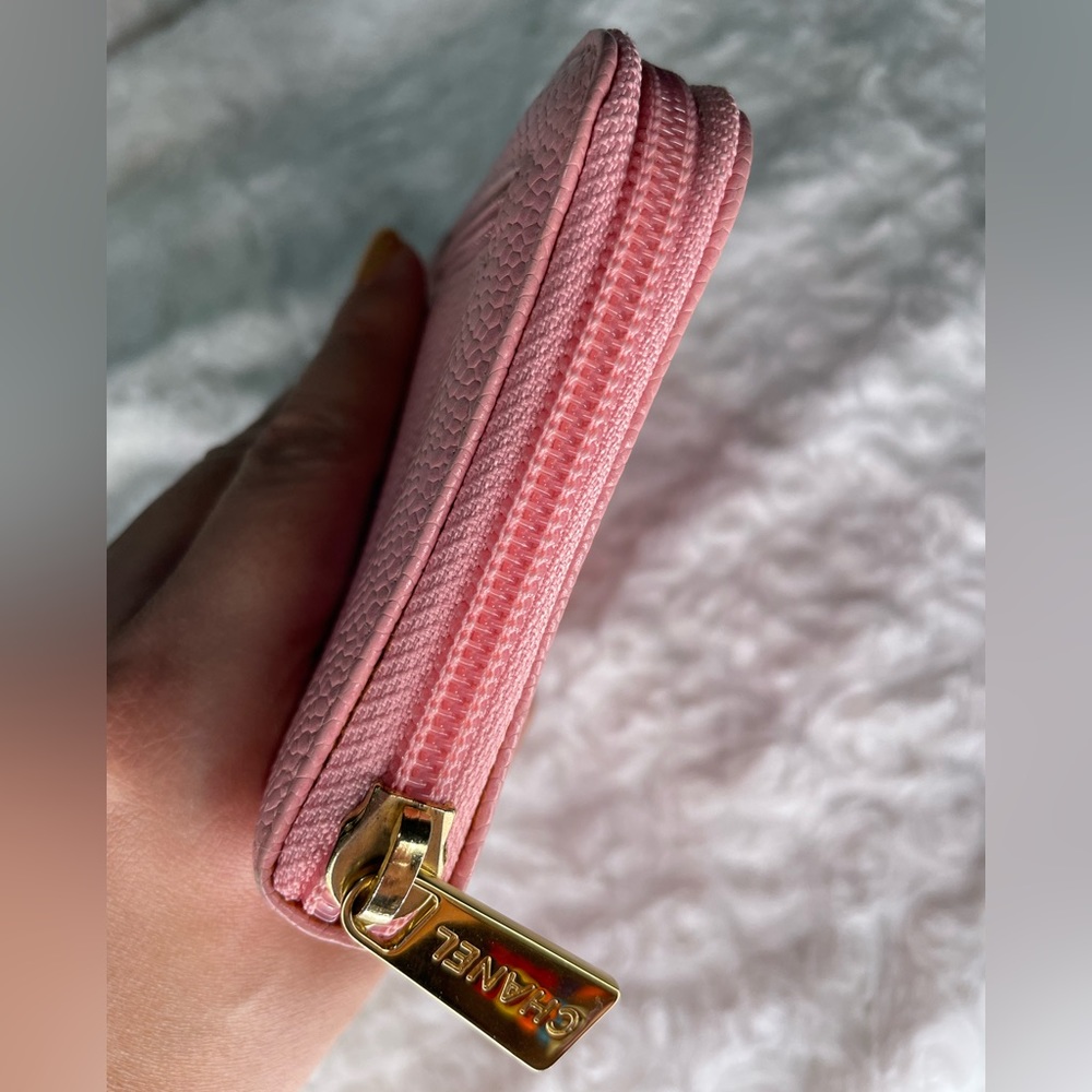 Chanel Pink CC Caviar Zip Long Wallet 🩷 - Picture 10 of 10